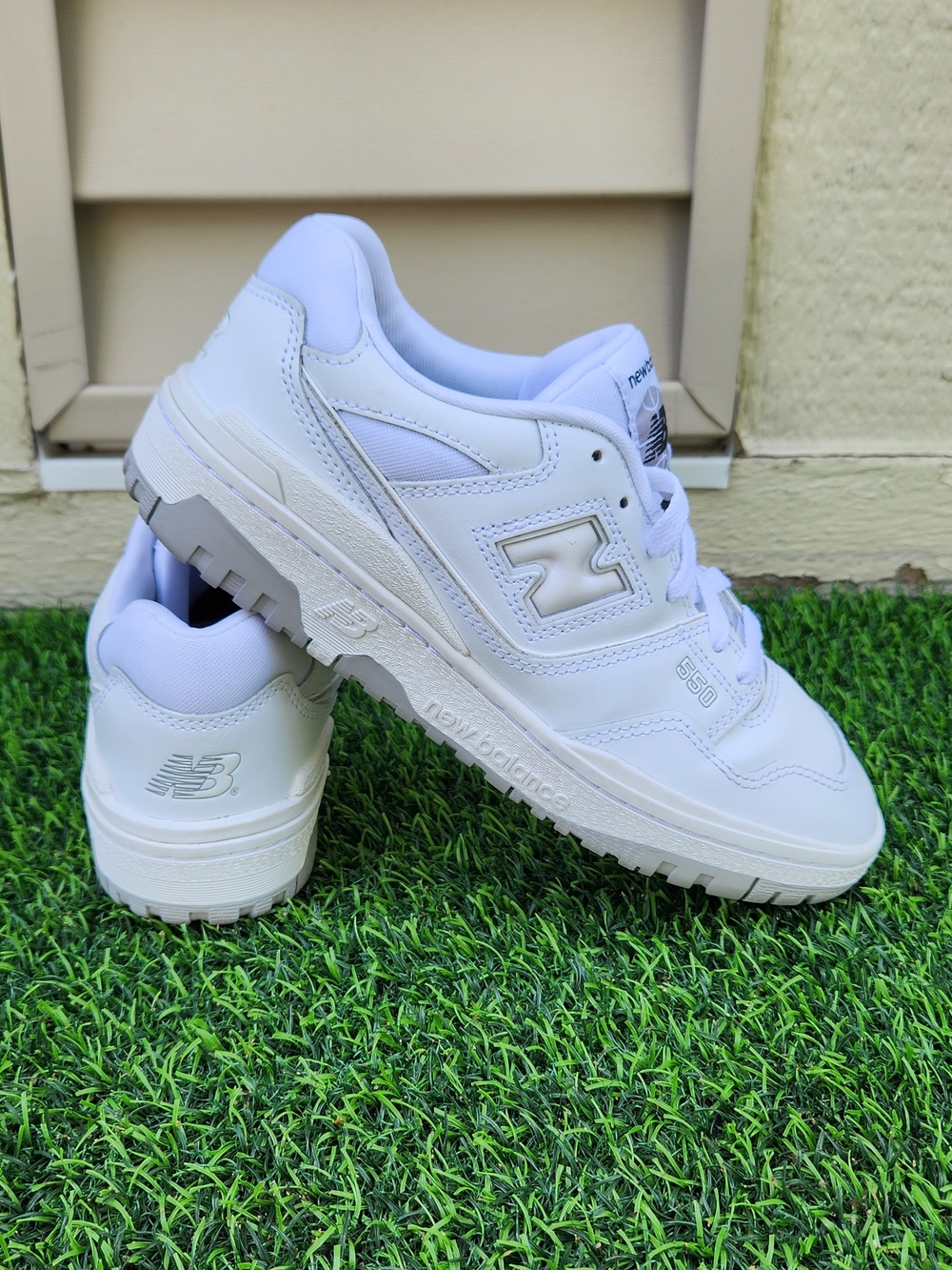 New Balance 550 Shoes 'White Grey' GSB550PB SIZE 7